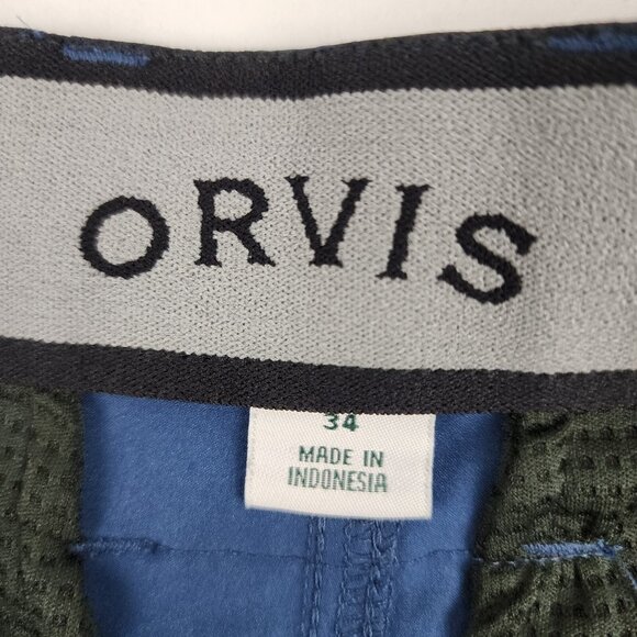 Orvis Shorts Mens 34 Blue Stretch Tech Short (34x9) - Picture 5 of 9